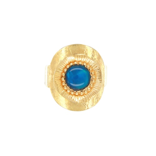 Кольцо TARATATA, Zen, разъемное, смола, раковина морского ушка, TT-W25-07414-204 синий фото 2